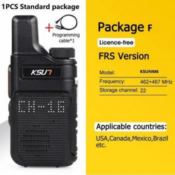 Walkie‑Talkie Portátil X‑M6