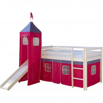 Soppalco Letto con Scaletta Scorrevole 90x200