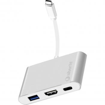 SilverHT - Hub SilverHT Logan USB Tipo C, HDMI 4K