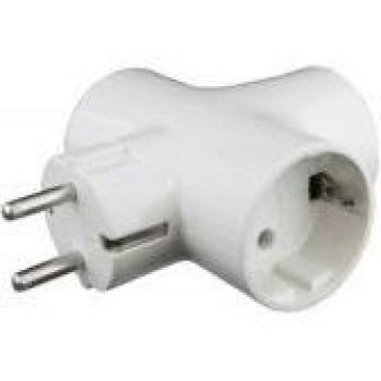 Adaptador 3 tomas 4,8mm. 16A PREMIUM