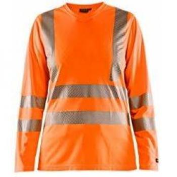 Maglietta lavoro donna long sleeve anti-odore UV HV 3485 XXXL color arancione brillante