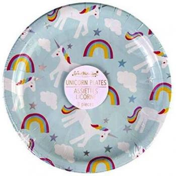 Set di Stoviglie Usa e Getta Unicorno (8 pezzi)