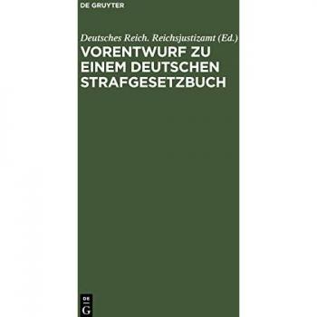 Vorentwurf zu einem Deutschen Strafgesetzbuch