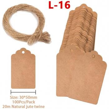 Round & Square Nameplate Tags - 100 Pcs