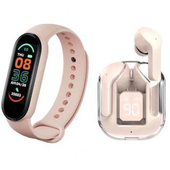 Kit Sportive TWS Imagine Bluetooth 5.3 con Smartwatch Rosa EKO
