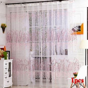 Wear Rods Voile Window Curtain for Living Room