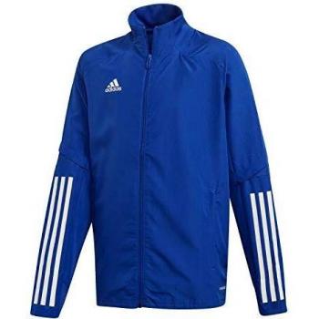 Adidas Kinder CON20 PRE JKT, Azurea/Blanco, 140