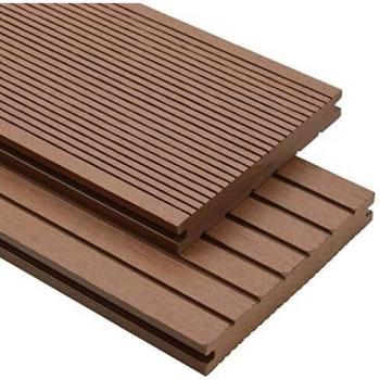 Wpc Massive Terrassendielen Mit Zubehör 10 Mâ² 2,2 M Hellbraun