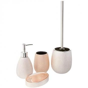 Axentia Set Accessori Bagno Acciaio Inossidabile Oro Rosato