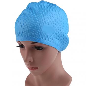 Waterproof Silicone Swimming Cap for Long Hair