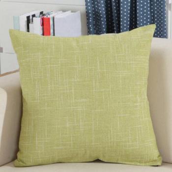 Taille 45x45 cm – Taie d’oreiller double face en coton lin, couleur vive