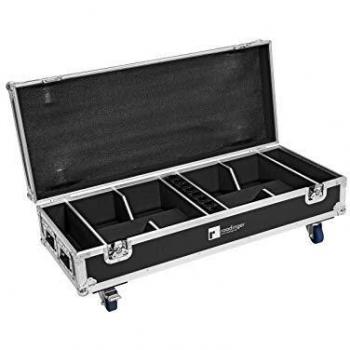 Flightcase 8x Akku IP UP-4 QuickDMX con funzione di ricarica