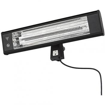 Patio Heater 1800W Wall Mount Outdoor IP44 Rated Fitting - Black