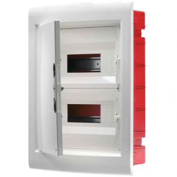 Cuadro de distribución Gewiss 36 módulos (18x2) IP40 con puerta ciega