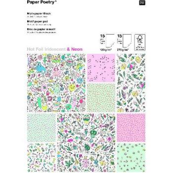 Papel Mágico Monster Party: Hoja Iridescente con Detalle Foil Neon – Estilo Rico