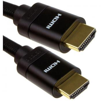 Premium High-Speed HDMI Cable 2.1, 8K Resolution, 48Gbps Bandwidth, Dynamic HDR, eARC Support, 10m Black