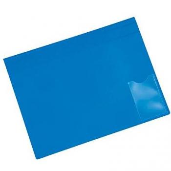5 Star Office Semi-Rigid Opaque Cover Flat File A4 Blue Pack of 5