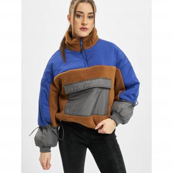 Urban Classics Damen Sherpa 3-Farben Pulloverjacke
