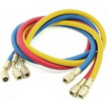 0.47 Dia Female to Male Metal Refrigeration Charging Hose Connector