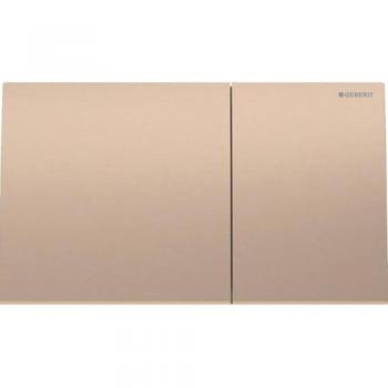 Placca Geberit Sigma 70 Inox Oro Rosso Doppio Tasto 115.622.QB.1