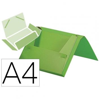 Porta-Papéis Din A4 Verde Maçã Opaca 25 mm – Pasta com Elásticos