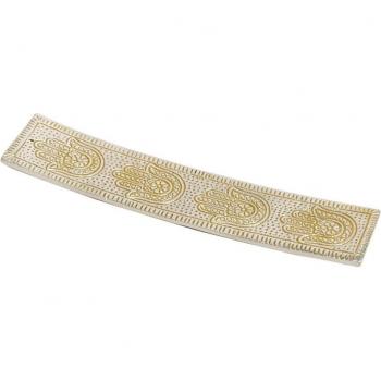 Naturweiße Platte „Fatima“ inkl. Schüssel – 1 × 23 × 5 cm – Signes Grimalt