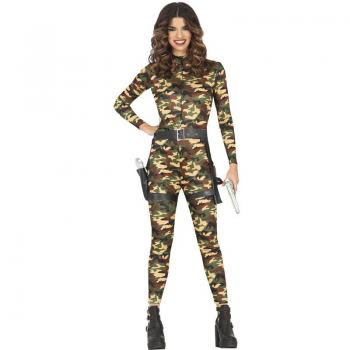 Guirca Disfraz de Militar Soldado Camuflaje Mujer