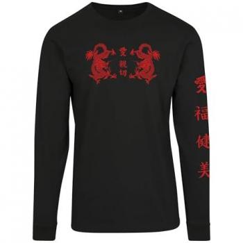 MisterTee Langarmshirt Damen Chinesische Schriftzeichen