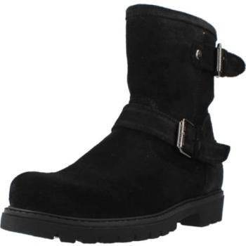Panamá Jack Botines Felina B29 en Velour y Piel Negra