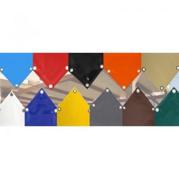 Cubierta Multiservicios 6x9 m – Lona PVC Blanca, 650 g/m², Ojal 25 cm