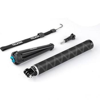 Bâton Selfie Telesin 35 – Fibre de Carbone & Trépied GoPro