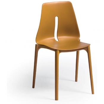 Sedia Oblonga 4X Polipropilene Camel 85x50x51