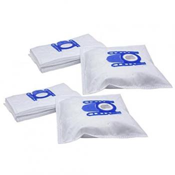 Sacs microfibres 20x pour aspirateur Krups 915 - 930, 27cm x 20cm, blanc/bleu
