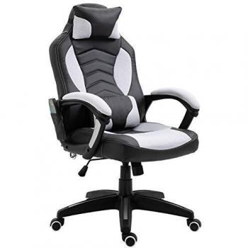 Silla de Escritorio HOMCOM con Calefacción y Masaje