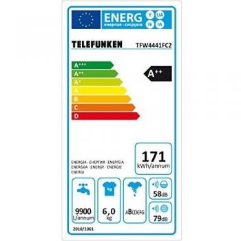 Telefunken TFW4541FC4 EcoWash 8 kg – A+++ 1400 U/min mit Aqua‑Stop und LED‑Anzeige