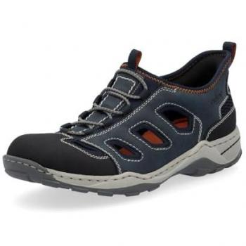 Rieker Freizeit Slipper Blau