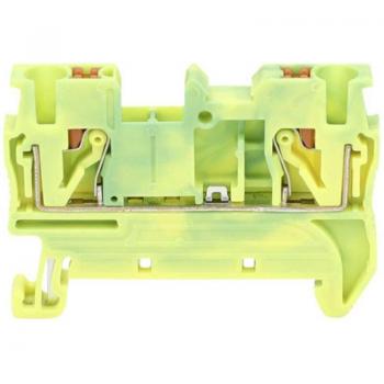 TC-JPT4-PE Morsetto Passante 6.2 mm Rapido con Numero Poli 2 – 4 mm² Verde