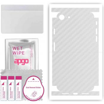 Protection Carbone Transparente pour iPhone SE 2020 – Film Complet, Feuille Métallisée, Vinyle