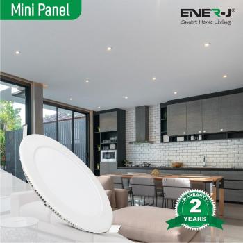ENER-J 3W Recessed Round LED Mini Panel