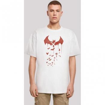DC Comics F4NT4STIC Batman Arkham Bats X Drip Shirt Herren L Baumwolle