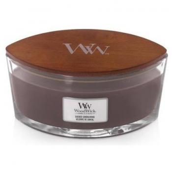 WoodWick Sueded Sandelhout Geurkaars