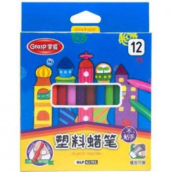 Crayons de cire en plastique 18 couleurs