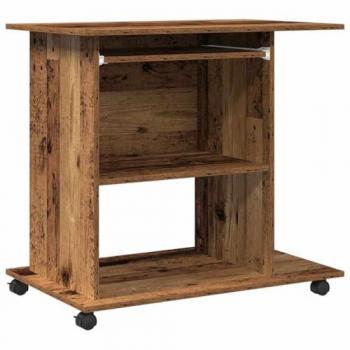 VidaXL Computer Desk Old Wood 80x50x75 cm Engineered Wood