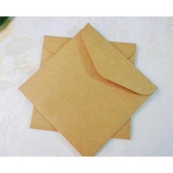 Premium Leather Finish Blank Greeting Envelopes - 10pcs