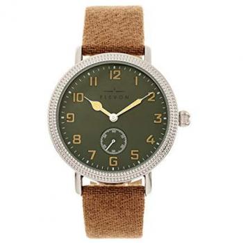 Northrop Wool-Overlaid Leather-Band Watch