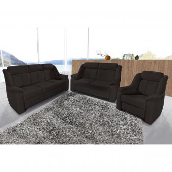 SIT & MORE Polstermöbel-Set Basel, 3-Sitzer + 2-Sitzer + Sessel