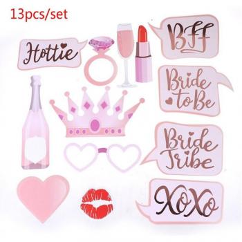 Braut-zu-sein Feier Maske Foto Requisiten Hochzeit Dekoration Junggesellenabschied Foto Booth