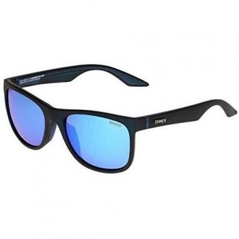Sinner Rockford Matte Black & Icy Blue Oil Sunglasses