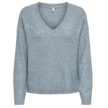 Only Strickpullover Onlarizona LS Sequins V‑Neck Pul Knt