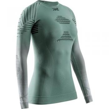 Maglia X-Bionic Invent FX manica lunga verde bosco donna - M